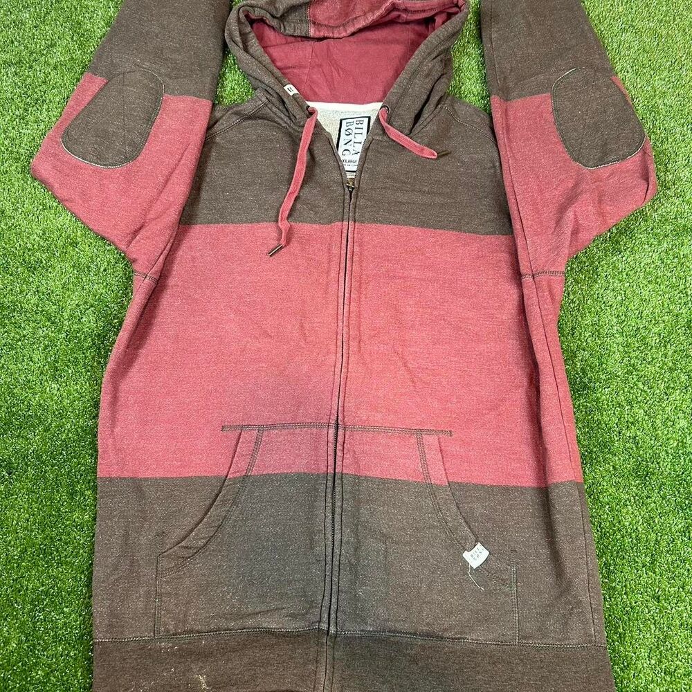 Billabong Men's Burgundy and Red Hoodie